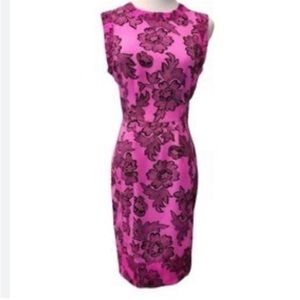 Dolce Vita Hot pink and black cocktail dress